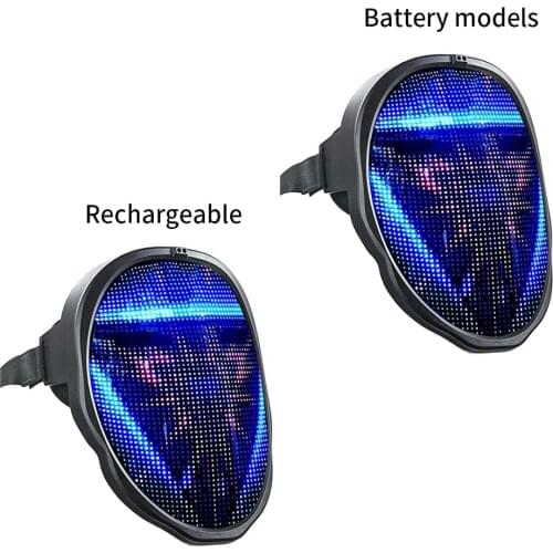 LED Purge Mask Glowing Light Up Hip- Party Face Mask Cosplay Costume Music Supplies