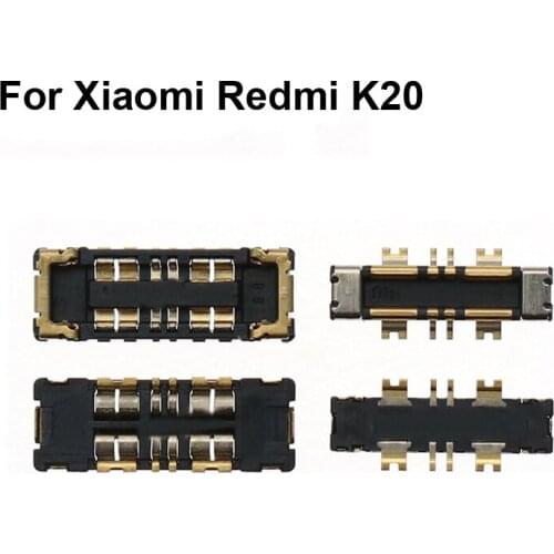 2PCS Inner FPC Connector Battery Holder Clip Contact For Xiaomi Redmi K20 logic on motherboard mainboard on flex cable K 20