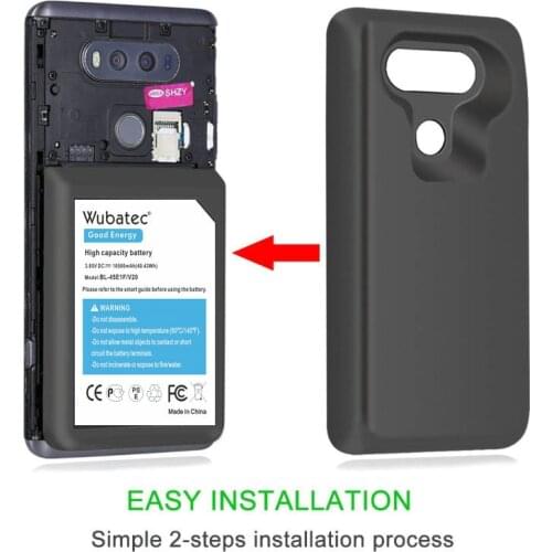 Wubatec 1x 10500mAh BL-44E1F Extended Battery Protective Case For LG V20 H990 F800 VS995 US996 LS995 LS997 H910 H918