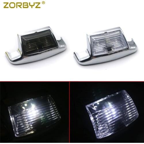ZORBYZ Motorcycle Chrome Rear Fender Tip Smoke/Clear Light Mudguard Trim For Harley Road King FLHR Electra Classic