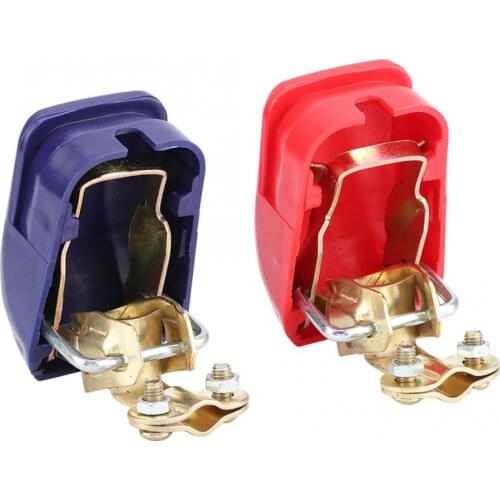 1 Pair Quick Release Battery Terminals Clamps Connector for Car Caravan Boat Motorhome Copper Battery Terminals Clamps New