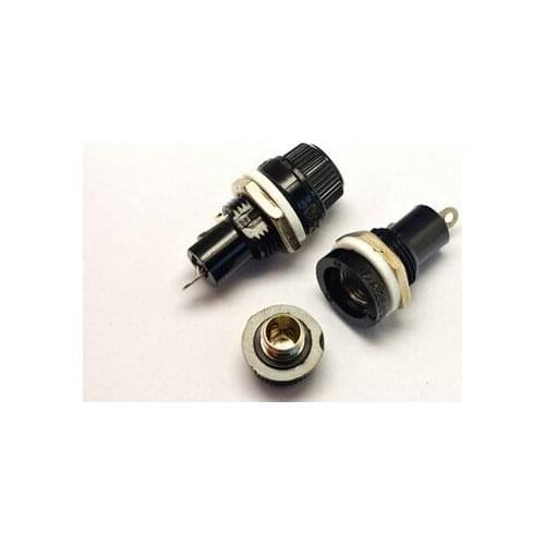 10PCS/LOT 5 * 20 fuse holder 10A / 250V high-temperature black