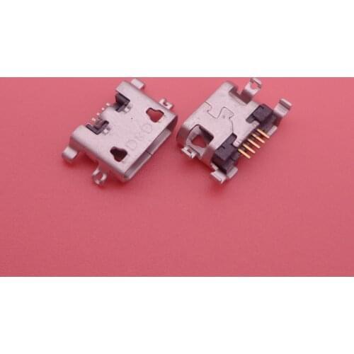 10pcs/lot For Alcatel OT7040 OT 7040 micro usb charge charging connector plug dock socket port jack replacement repair 5-pin