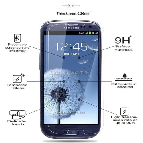 10pcs For Samsung S3 Tempered Glass For Samsung Galaxy S3 Neo i9300 i 9300 Duos GT-i9300 S 3 Screen Protector Protective Flim