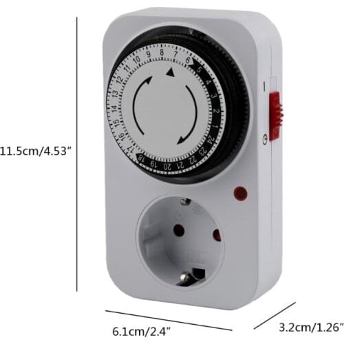 24 Hour Cyclic Timer Switch Kitchen Timer Outlet Loop Universal Timing Socket
