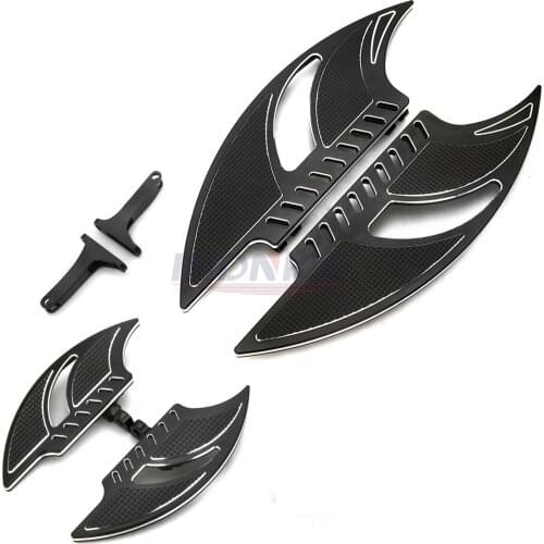 Black Driver passenger Floorboards For harley street glide Ultra Classic FLHTCUTG Limited Low footboards road king FLHR