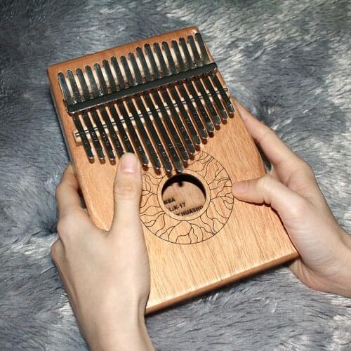 Kalimba 17 Keys Thumb Piano High Quality Wood Mbira Body Musical Instruments Kalimba Piano Creative Music Box Christmas Gift