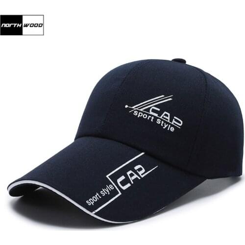 NORTHWOOD Brand Long Brim Sports Baseabll Caps Men Women Summer Sun Visor Print Dad Hat Bones Golf Hat