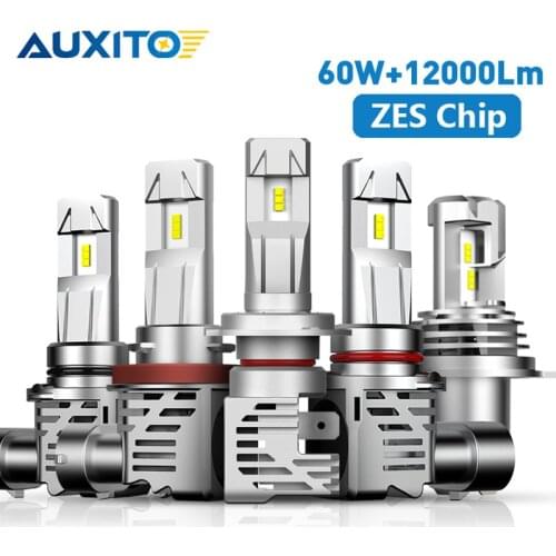 2Pcs 12000LM 60W ZES LED Car Headlight Bulbs H4 9006 HB3 HB4 H8 H11 H7 Turbo LED Bulb Car Headlamp Head Light Lamp 12V 24V 6500K