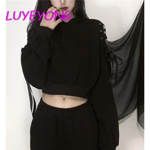 Женские короткие толстовки LUYEYONG China At AliExpress