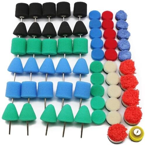 Mini Polishing Pad Car Detailing Drill Polish Pads Sponge Flexible Shaft Buffing Wheels Kit Auto Polisher Machine Set Power Tool