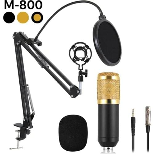Music DJ M-800 Microphone-Stand-Front Panel