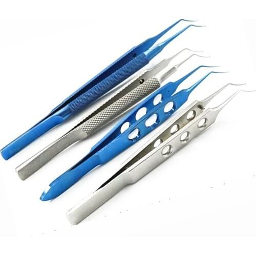 Equipment 12cm Ophthalmic Instruments Needle Holder Micro Scissors Tweezers Hand Crysis Tweezers Capsulorhexis Tweezers