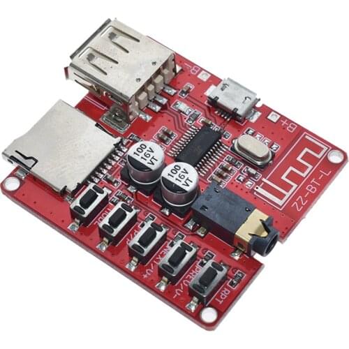 3.7-5V MP3 Lossless Bluetooth Stereo Decoder Board, On-borad Car Speaker Audio Amplifier Modified Decoder Board