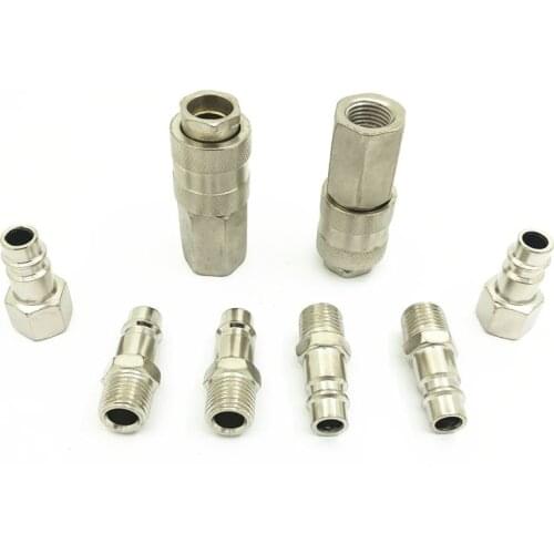 Pneumatic Fitting European Standard EU Type Air Coupler Industrial Plugs 1/4'' BSP Quick Coupling Connector for Air Compressor