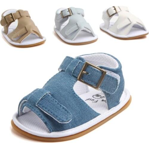 Baby Sandals Infant Boy Girls Shoes Toddler Newborn Summer Soft Toddler Sandals PU Non-slip Shoes 0-18M