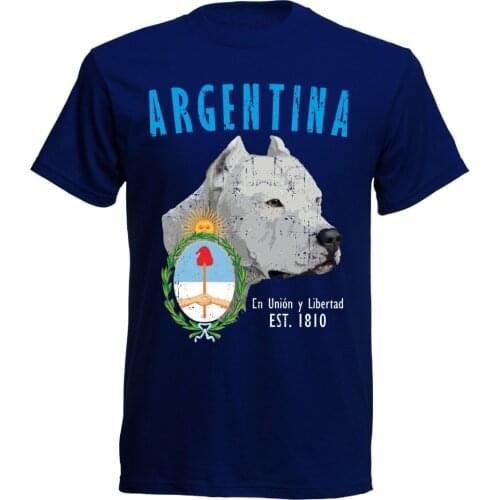 Argentinien T-Shirt Arg MenS Footballer Legend Soccers Dogo Argentino - Navy Men 2019 Summer T-Shirt Plus Size T Shirt Logo