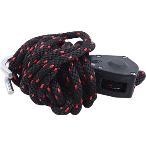 Pulley Ratchets Kayak And Canoe Boat Bow And Stern Rope Lock Tie Down Strap Duty Adjustable Rope Hanger Boat Accessories