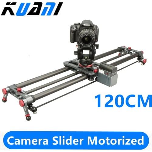 KUANI Camera Track Slider 47" Motorized APP Carbon Fiber DSLR Track Dolly Rail for Time Lapse and Video Photography 1 order