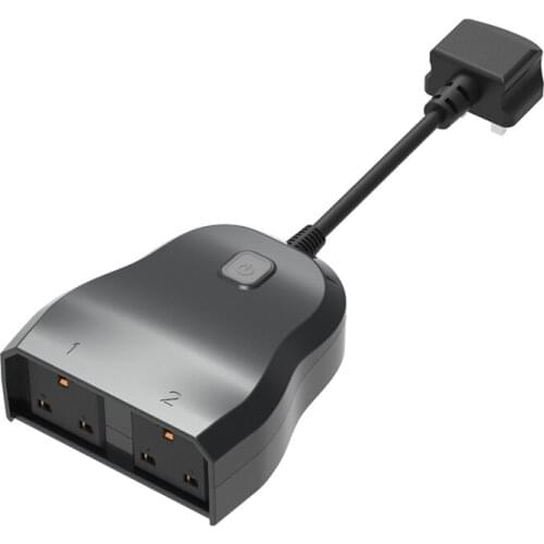 Waterproof WIFI Smart Socket Switch 1 In 2 Out Outdoor Waterproof Plug Adaptor APP Remote Control Alexa/Google