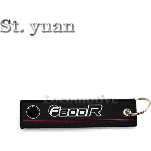 For BMW Motorcycle key F800R F800GT F800 R F800 GT BMW embroidered keychain with buckle key ring