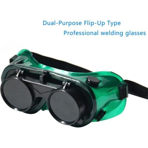 Flip-Up Double-Layer Welding Safety Protective Goggles Glasses High Quality Protective Glasses Fits For Cutting Grinding Welding