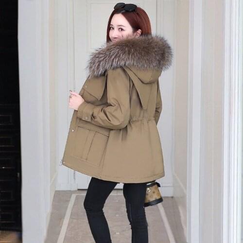 2021 Winter Jacket Women Hooded Thicken Warm Cotton Padded Coat Womens Outerwear Female Parkas Casaco Feminino Inverno X126