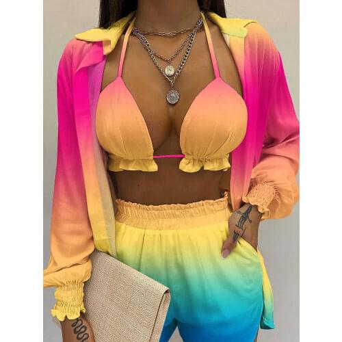 Spring Summer Women Sexy 2 Piece Sets Homewear O Neck Top Shirt and Wide Leg Pants Suit Vintage Long Sleeve Solid Casual Outfits