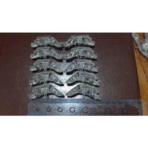 10pcs Unpainted Crankbait Fishing Lure Body 2 1/4 Inch 1/4 OZ Blank lures JS#8070