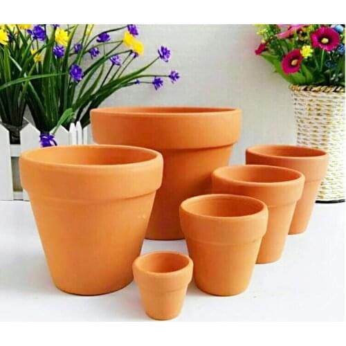 100pcs Mini Ceramic Flower pot D5XH4CM clay Succulent Planters garden Ceramic Meat plant pot Antique vintage Nursery pots SN1537
