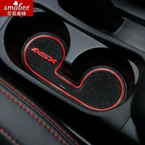 15pcs/set For Mitsubishi ASX 2013 2014 2015,Car Accessories 3D Rubber Mat Non-slip Mat Interior Cup Pad Door Groove Mat Smabee