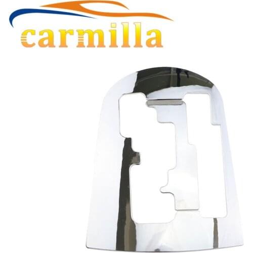 2 Pcs/Set ABS Chrome Trim Car Gear Head Sticker Style Gear Shift Decoration Cover for Hyundai Solaris Verna LHD Accessories