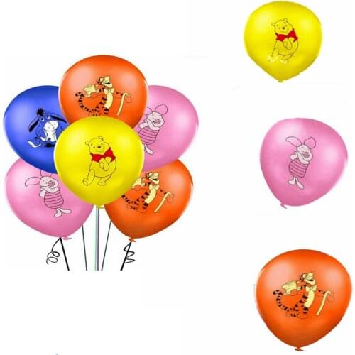 20pcs Piglet Tigger Winnie Eeyore Cartoon Childrens Birthday Party 12inch Latex Balloon Decoration Air Ball Kid Toy Supplies