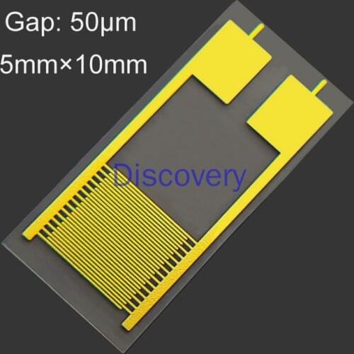 50 Micron Flexible Interdigital Electrode PET Capacitance Array Gas Humidity Medical Sensor Chip IDE