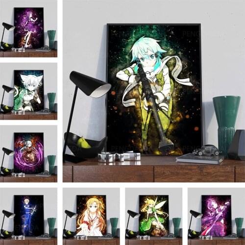 5d Home Decor Diamond Painting Japanese Wall Art Handmade Cross Stitch Picture Mosaic Full Round Drill Embroidery Animation Gift