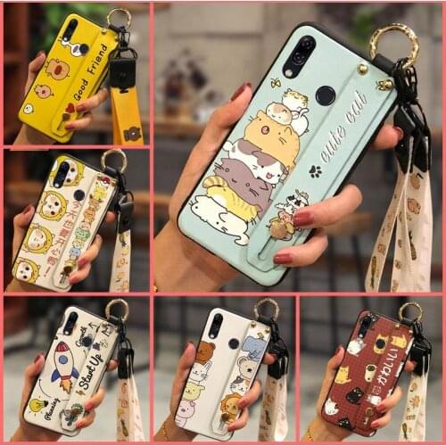 Wristband Back Cover Phone Case For ASUS ZenFone 5 ZE620KL/ZS620KL For Woman Cartoon TPU Silicone
