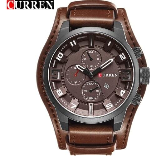 Original CURREN Top Brand Men Sports Waterproof Quartz Watch Military Luxury Calendar Wristwatches relogio masculino 8225