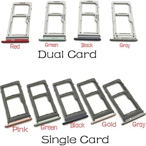 1Pcs For Samsung Galaxy S10 S10 Plus SIM Card Tray Slot Holder Adapter Accessories repair part
