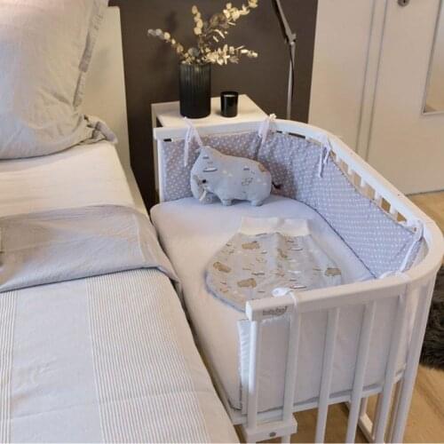Baby Bed Thicken Bumpers Pillows Newborns Room Decor Nordic Stars Design Crib Around Cot Protector