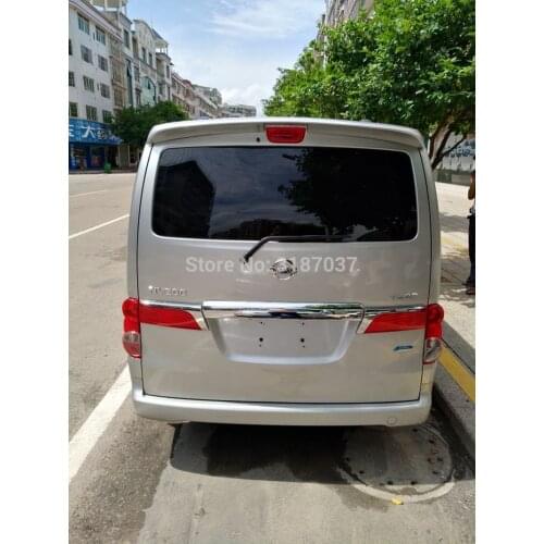 For Nissan NV200 Car Decoration 2010 2011 2012 2013 2014 ABS Plastic Rear Roof Spoiler Wing Trunk Lip Boot Cover Car Styling
