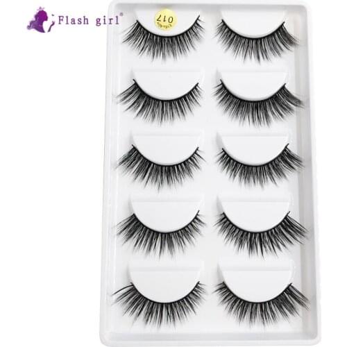 Flash Girl False Eyelashes 3D Mink Lashes Luxury Handmade Mink Eyelashes Natural Long Eye Lashes Thick Fluffy False Lashes 017