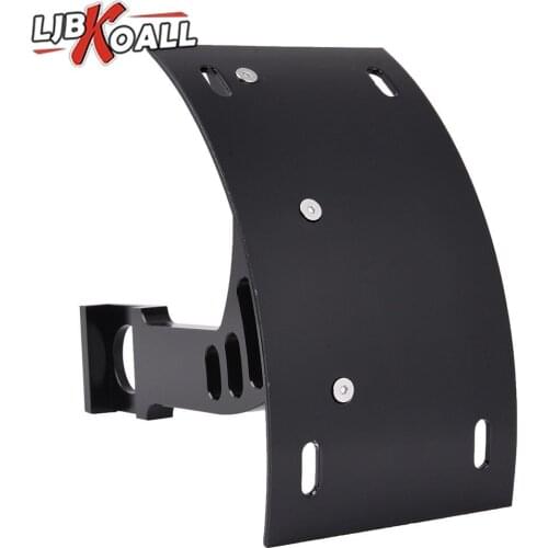 Black Chrome Swingarm Side Mount Curve License Plate Bracket for Yamaha YZF R1 YZF R6S 1998-2003 Registration Plate Holder