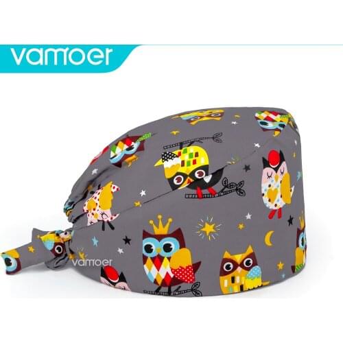 Medical scrub hat 2021 New Nurse Hat For Women Men gorros quirurgic Salon Pharmacy Bonnet Caps Lab Pet Doctor Surgicals Cap