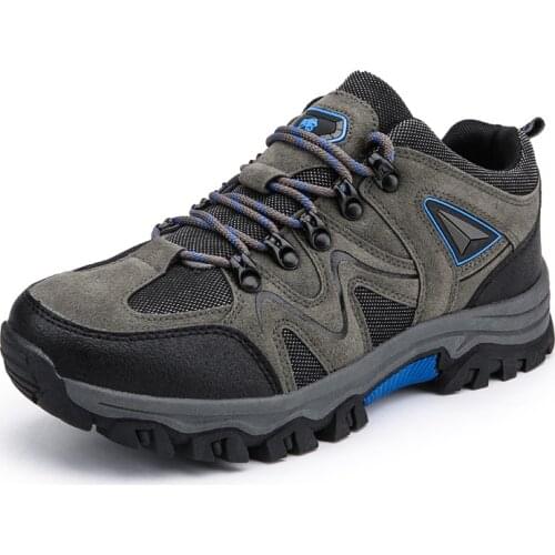 Men Outdoor Hiking Shoes Mountaineer Climbing Sneakers Waterproof Tactical Hiking Shoes Men Camping Walking Boots Mountain Shoes