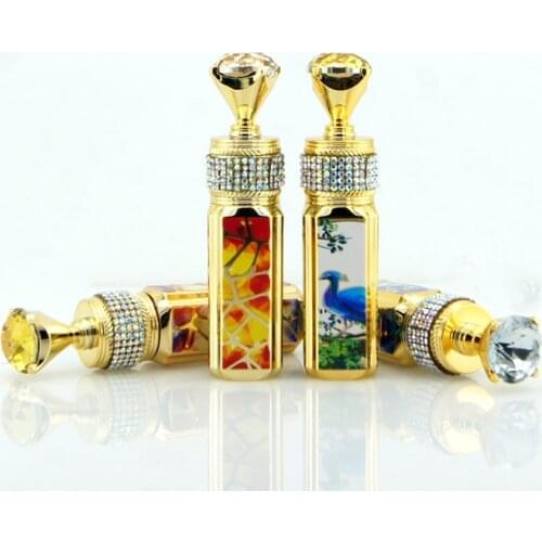 2021 new lipstick tube with diamond ice crack empty tube lipstick tube 12.1 caliber cosmetic sub-bottle lip gloss containers