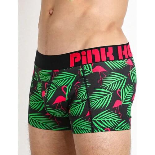 2019 new arrival brand Pink Hero cotton underwear Elastic cotton cool printed Mens Shorts Boxer Panties Cuecas