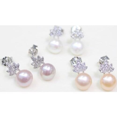 New Hot Cheap DIY Earrings Mountings Accessories Findings Jewelry Settings Parts for Pearls Beads Stones Agate Coral Crystal