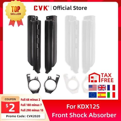 CVK Motorcycle front shock absorption guard front fork clip fixing base clip sleeve for Kawasaki KDX125 KDX200 KDX250 KLX250