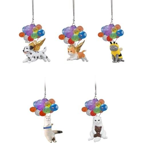 Cartoon Cat Car Hanging Ornament Auto Rearview Mirror Decoration Car Pendant Cute Car Interior Decor Wholesale