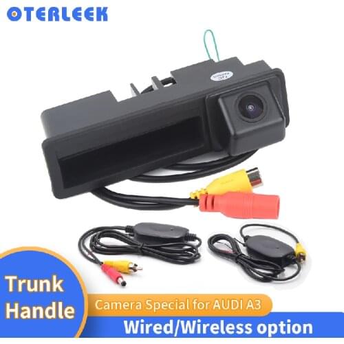 Wired Wireless OTERLEEK High Quality Trunk Handle Backup Camera for Audi A3 A4 A6 A6L S5 Q7